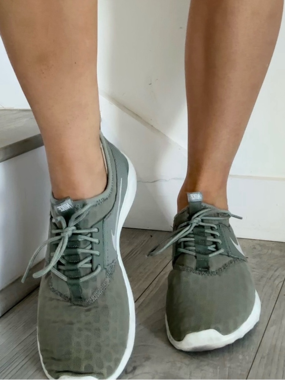 Nike Women's Olive Green Low-Top Athletic Sneakers